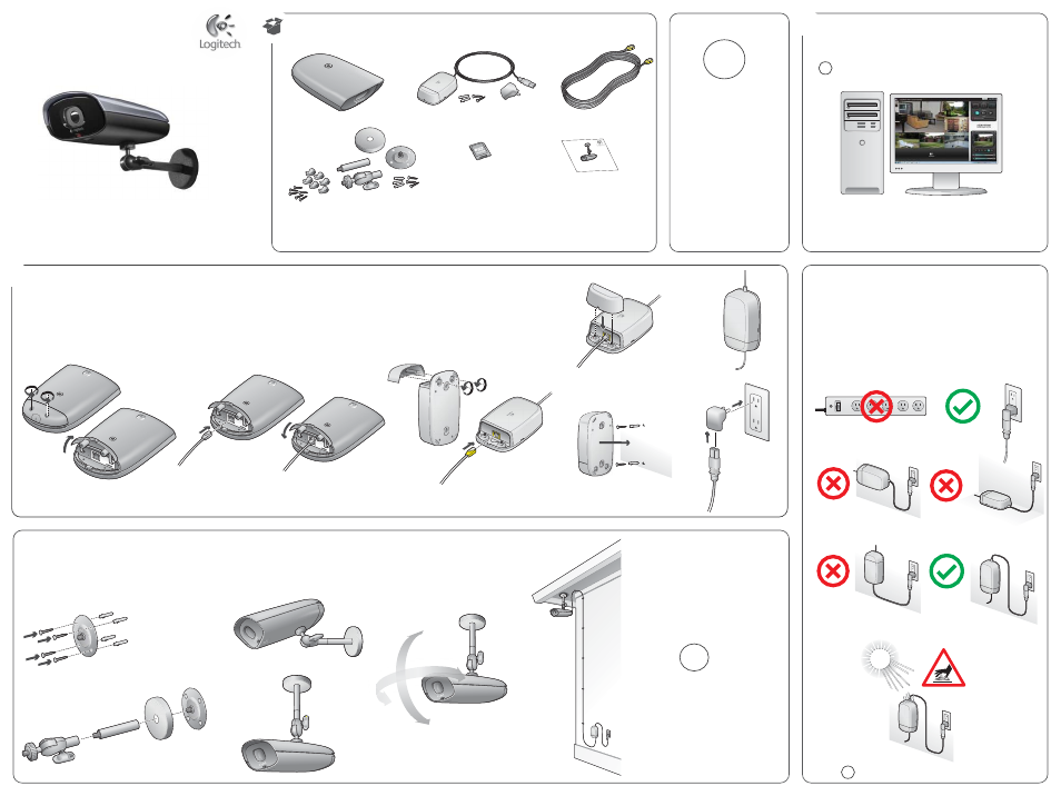 Logitech Alert Camera 700e User Manual | 2 pages