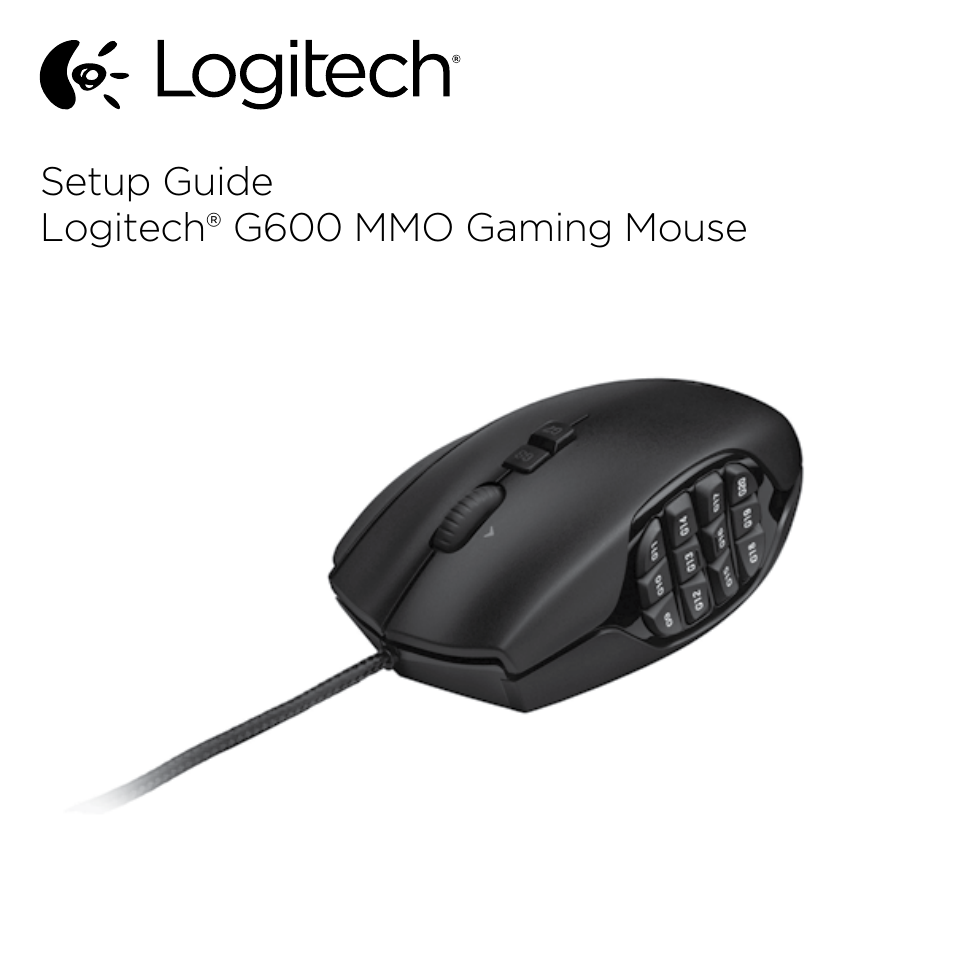 Logitech Gaming G600 User Manual | 76 pages