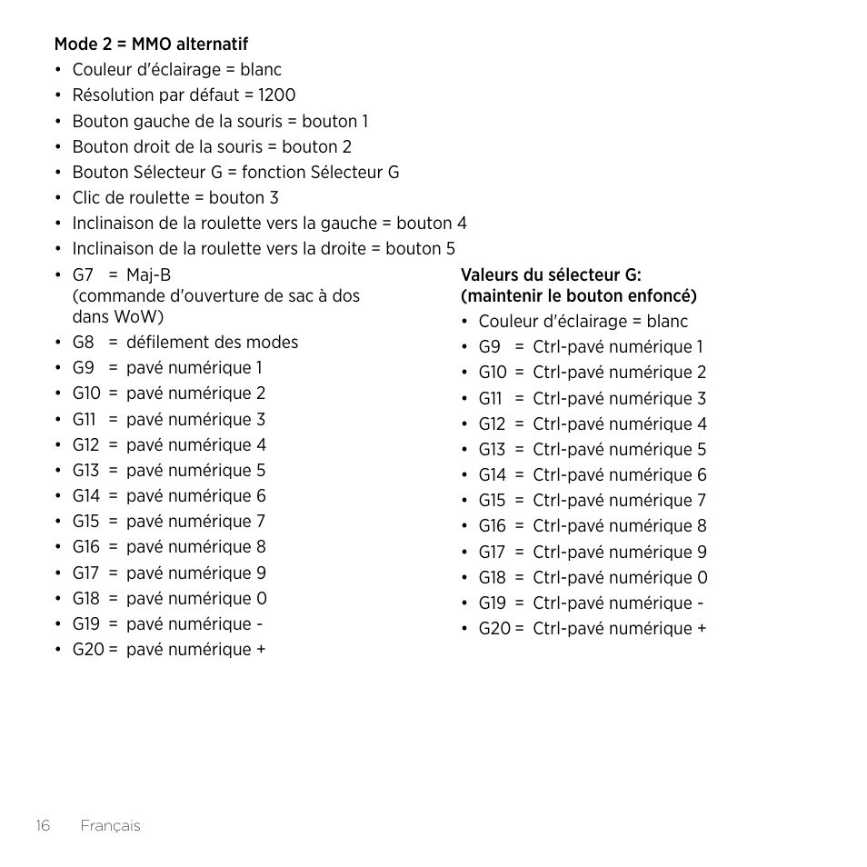 Logitech Gaming G600 User Manual | Page 16 / 76