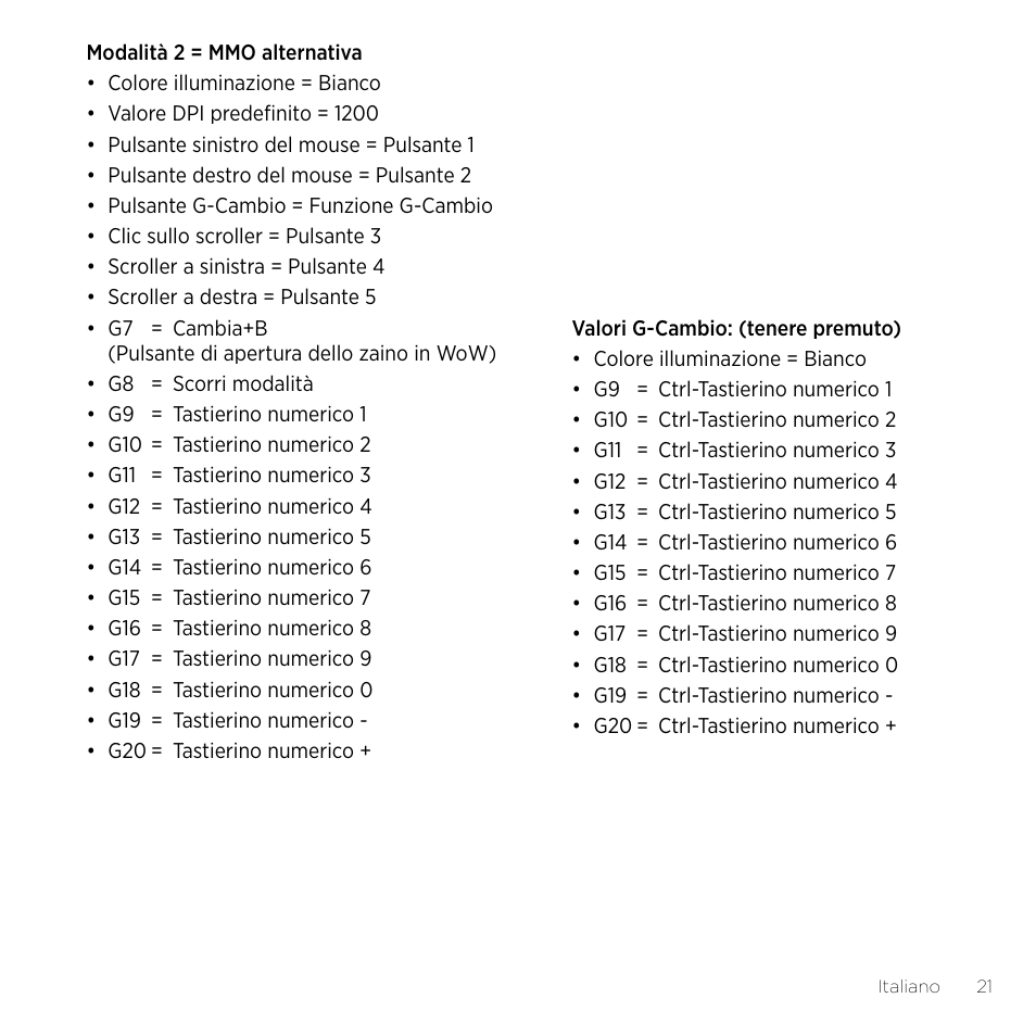 Logitech Gaming G600 User Manual | Page 21 / 76