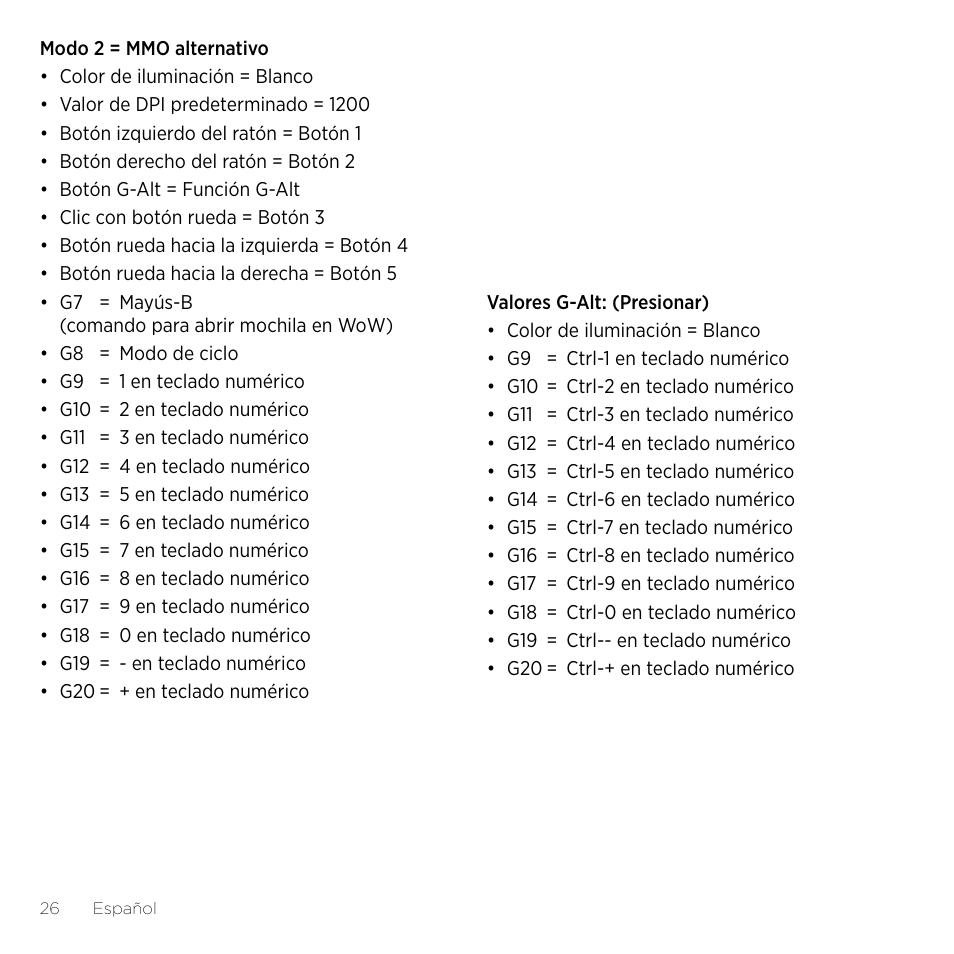 Logitech Gaming G600 User Manual | Page 26 / 76