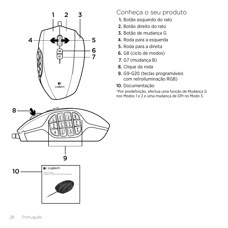 Logitech Gaming G600 User Manual | Page 28 / 76