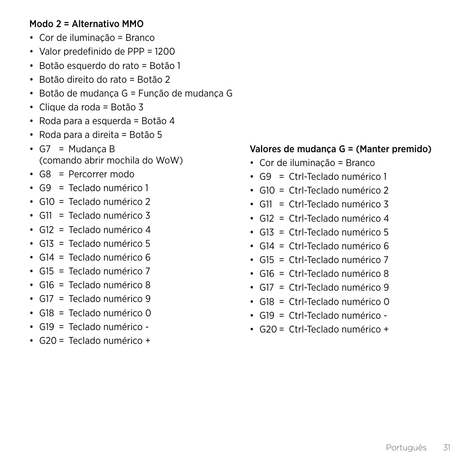 Logitech Gaming G600 User Manual | Page 31 / 76