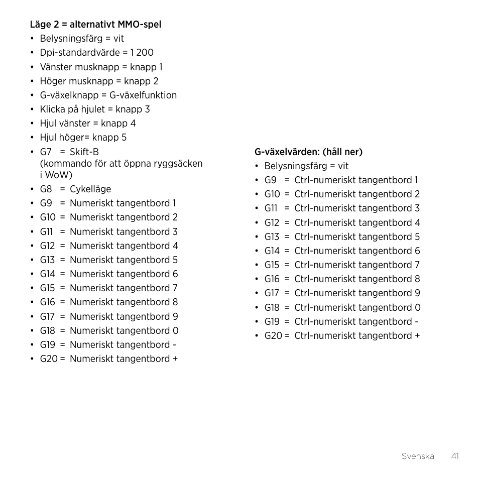 Logitech Gaming G600 User Manual | Page 41 / 76