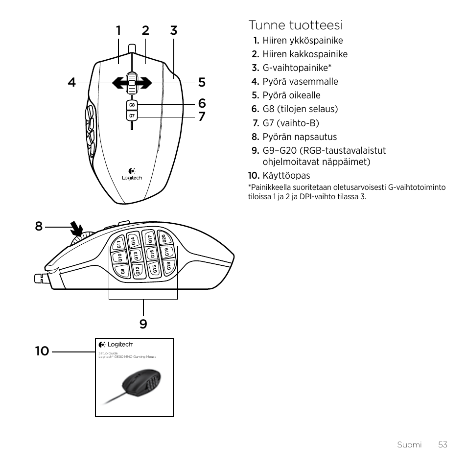 Logitech Gaming G600 User Manual | Page 53 / 76