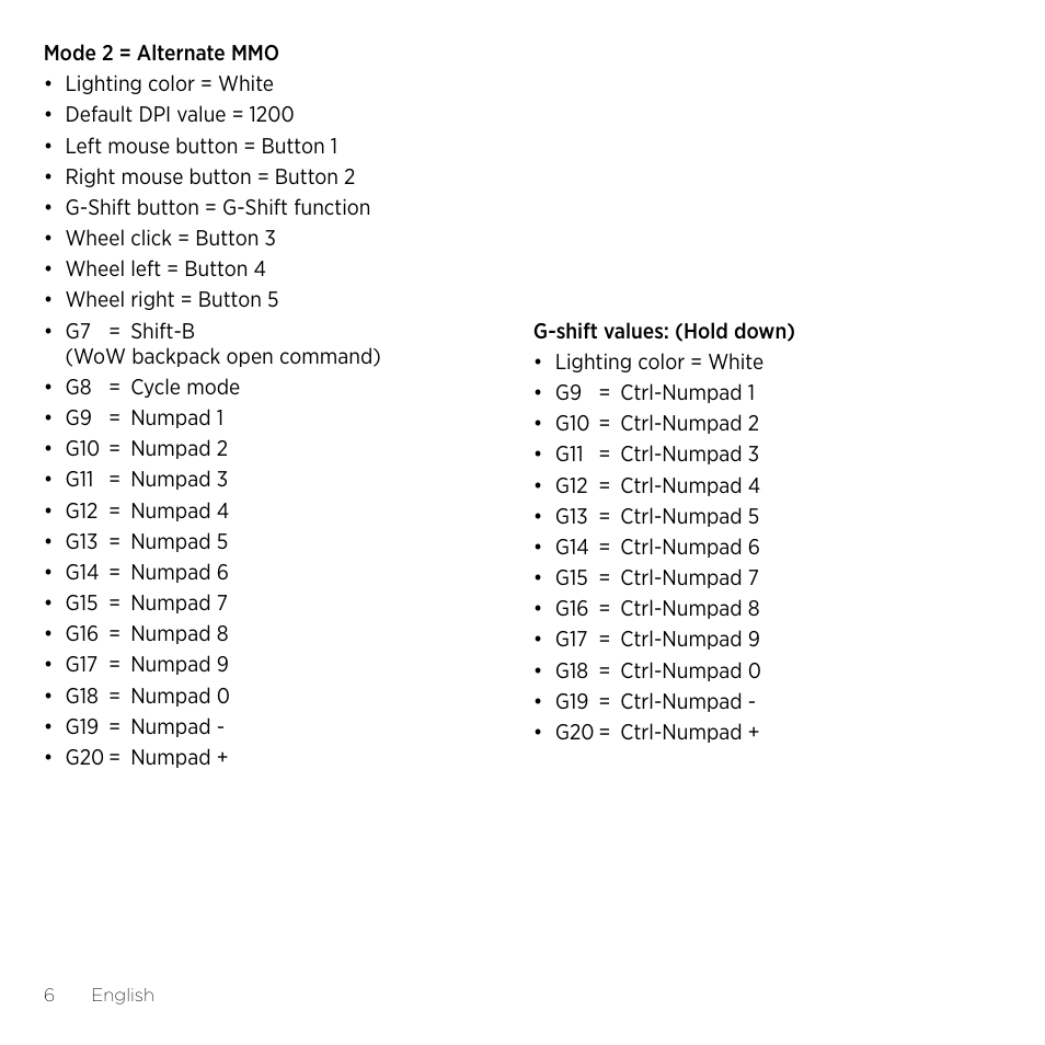 Logitech Gaming G600 User Manual | Page 6 / 76