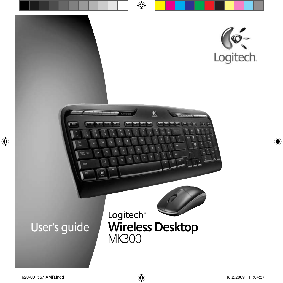 Logitech Wireless Desktop MK300 User Manual | 60 pages