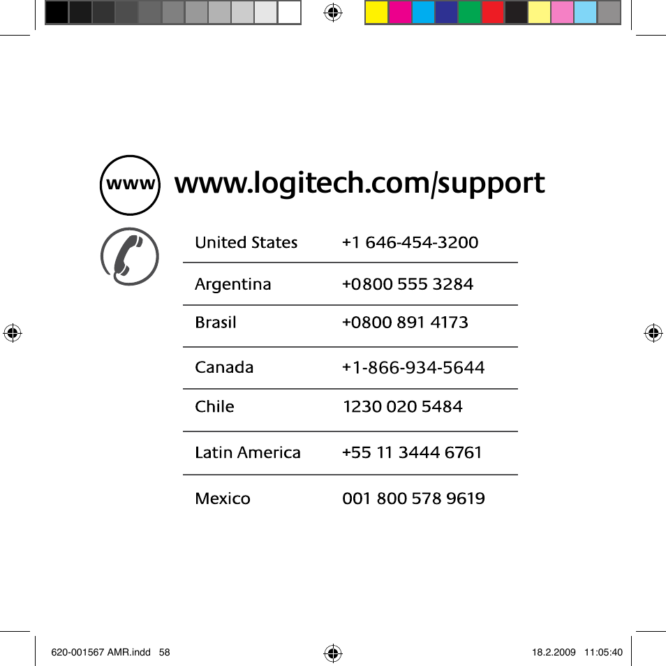 Logitech Wireless Desktop MK300 User Manual | Page 58 / 60