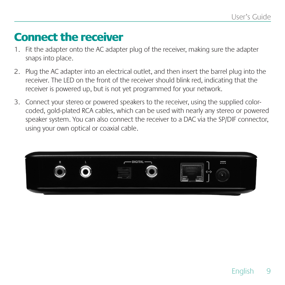 Connect the receiver | Logitech Duet User Manual | Page 9 / 196