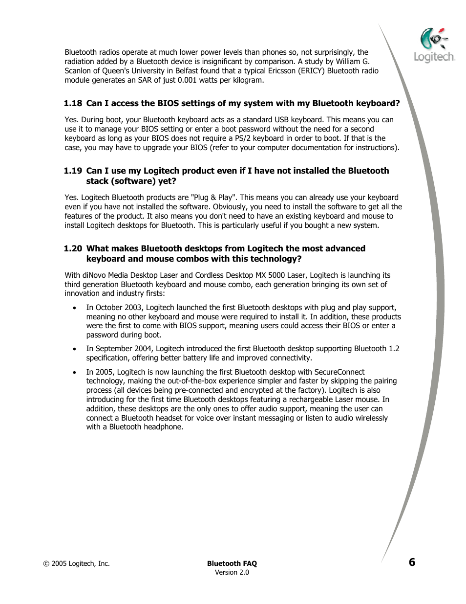 Software) yet, Mouse combos with this technology | Logitech CORDLESS DESKTOP MX 5000 LASER User Manual | Page 10 / 34