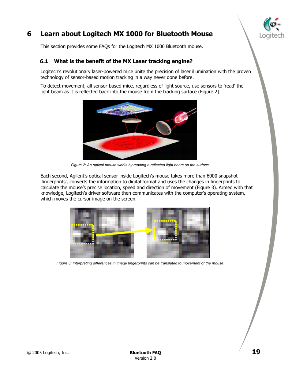 Learn about logitech mx 1000 for bluetooth mouse, 6 learn about logitech mx 1000 for bluetooth mouse, 1000 laser mouse, please refer to section | 6 learn about, Logitech mx 1000 for bluetooth mouse | Logitech CORDLESS DESKTOP MX 5000 LASER User Manual | Page 23 / 34