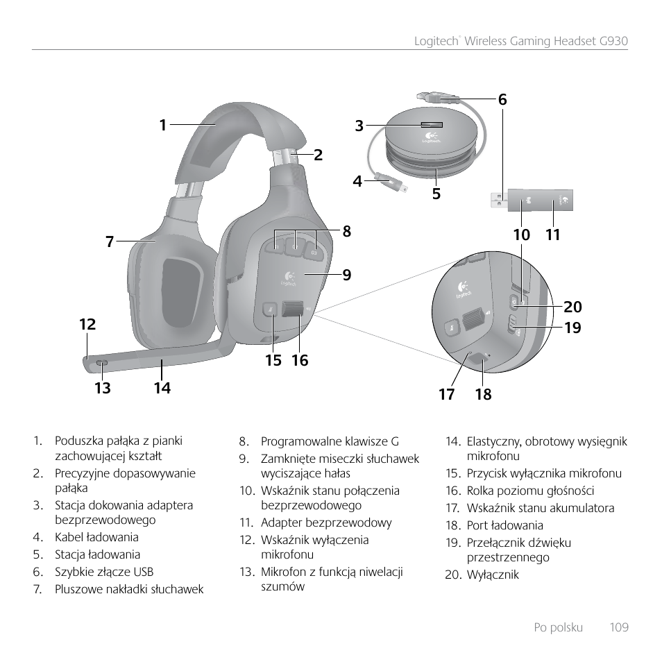 Logitech G930 User Manual | Page 109 / 120