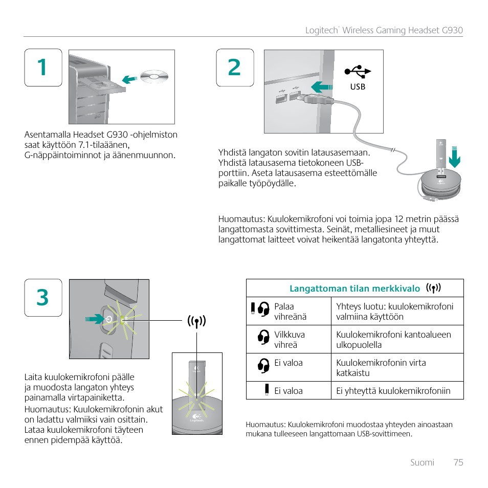 Logitech G930 User Manual | Page 75 / 120