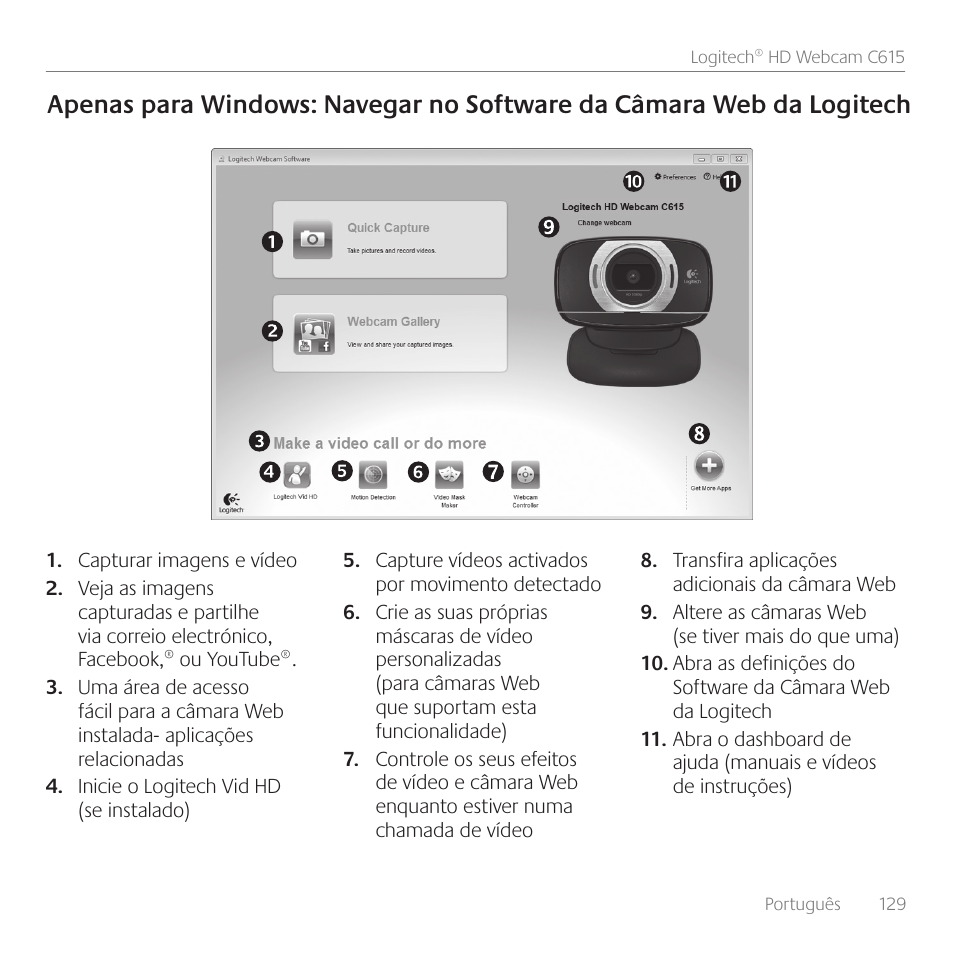 Logitech C615 User Manual | Page 129 / 172