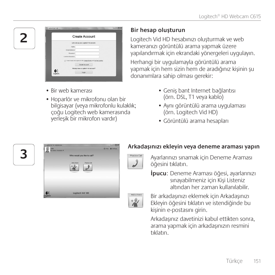 Logitech C615 User Manual | Page 151 / 172