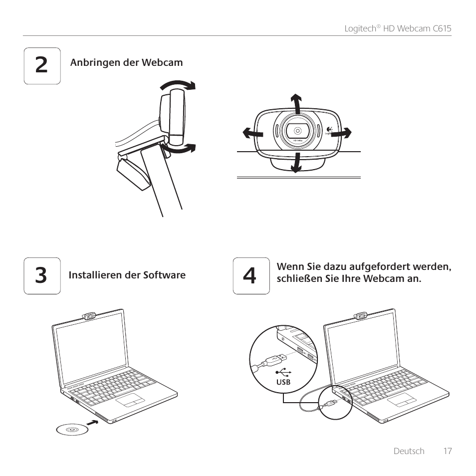 Logitech C615 User Manual | Page 17 / 172