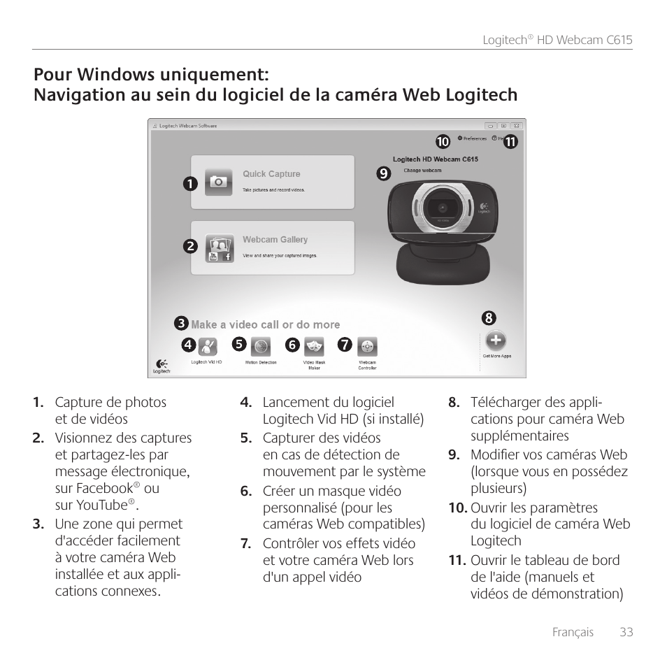 Logitech C615 User Manual | Page 33 / 172