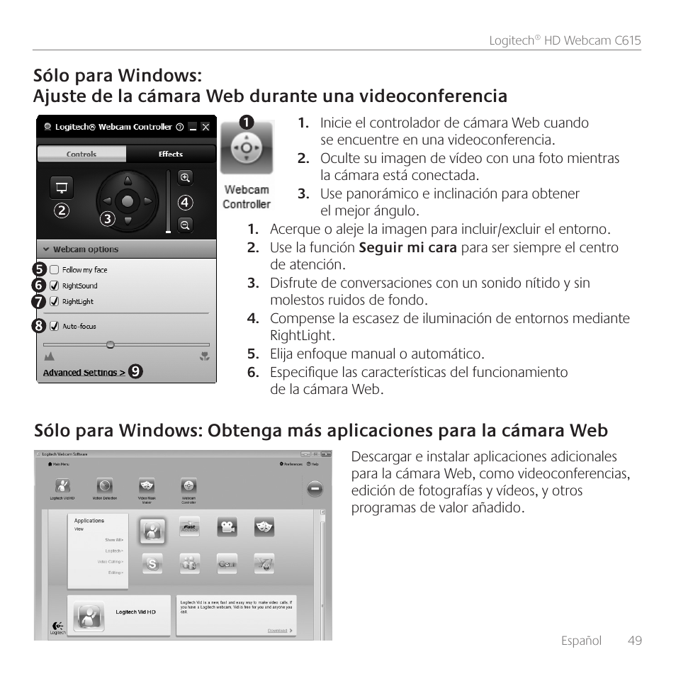 Logitech C615 User Manual | Page 49 / 172