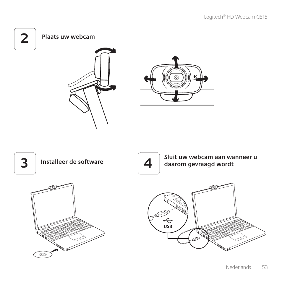 Logitech C615 User Manual | Page 53 / 172