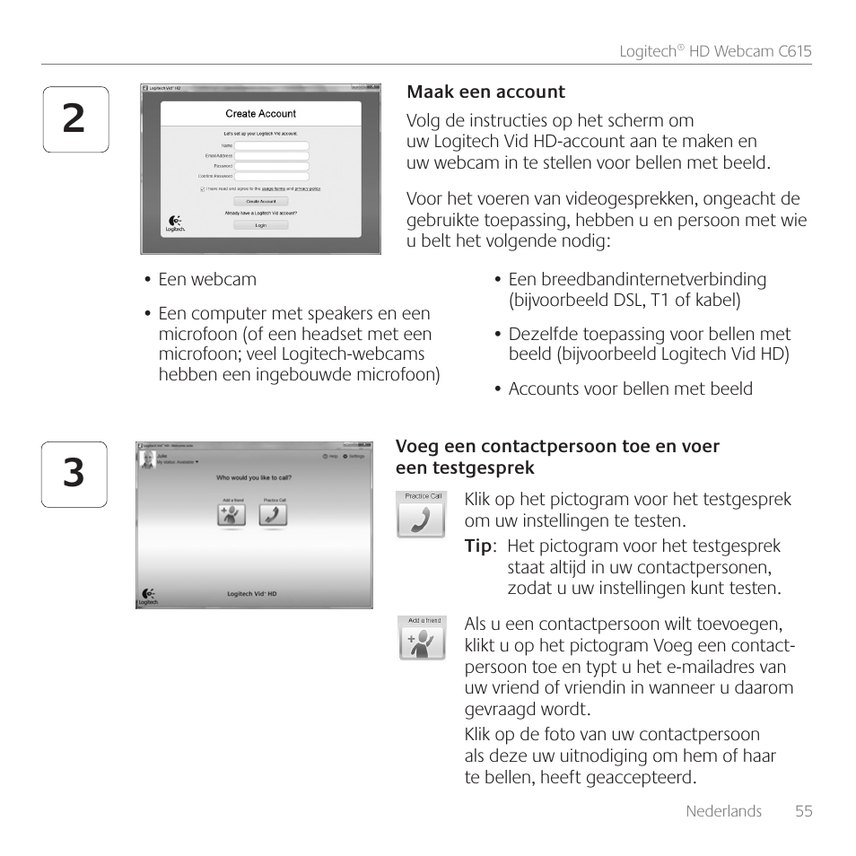 Logitech C615 User Manual | Page 55 / 172