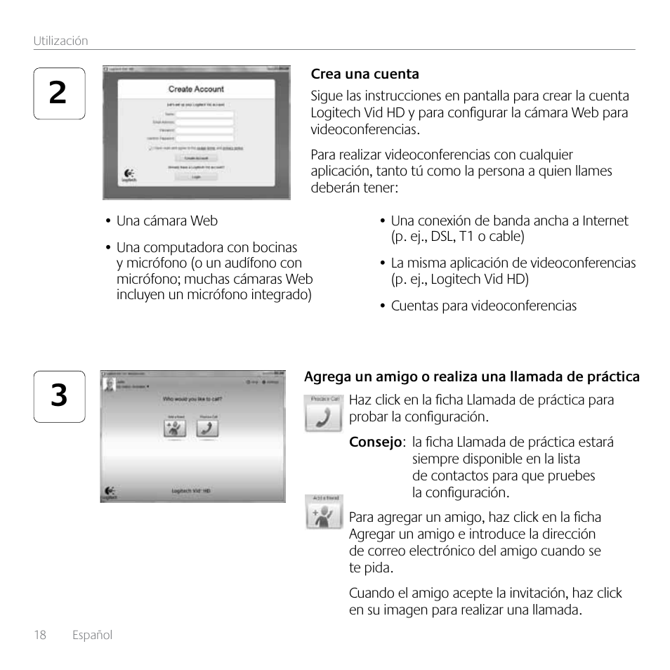Logitech HD C525 User Manual | Page 18 / 48