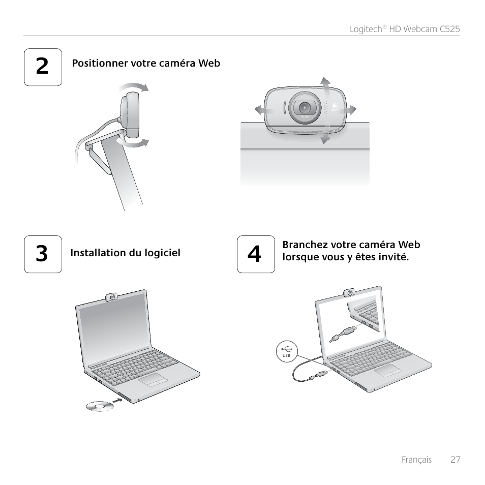 Logitech HD C525 User Manual | Page 27 / 48