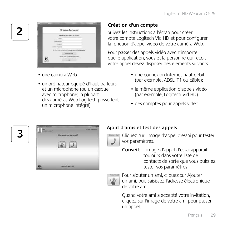 Logitech HD C525 User Manual | Page 29 / 48