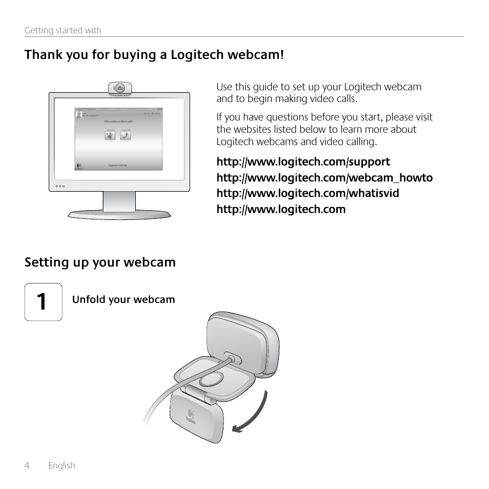Logitech HD C525 User Manual | Page 4 / 48
