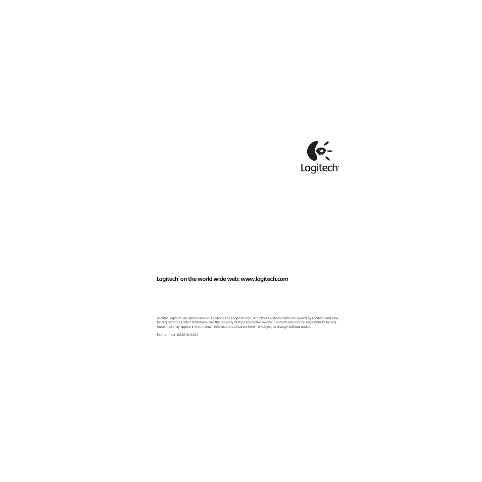Logitech Webcam User Manual | Page 24 / 24