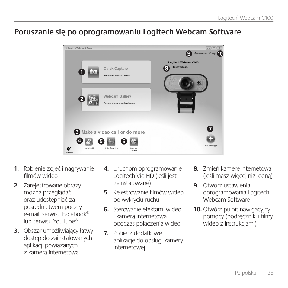 Logitech C100 User Manual | Page 35 / 132