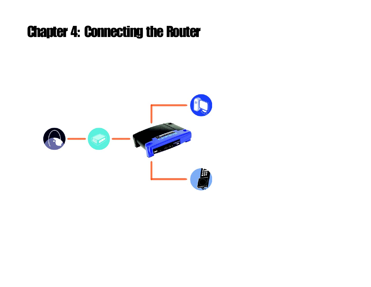 Chapter 4: connecting the router | Linksys RT31P2-NA User Manual | Page 14 / 81
