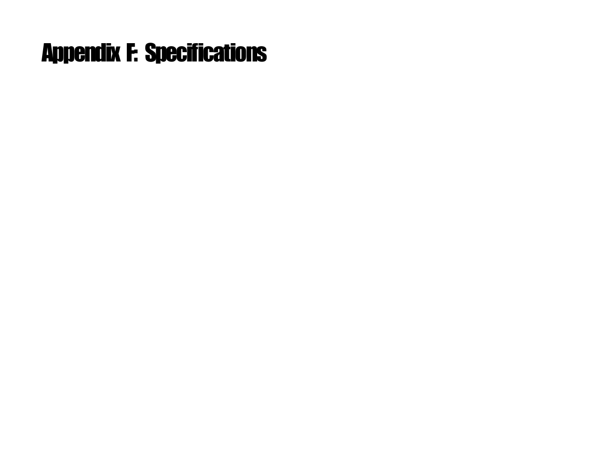 Appendix f: specifications | Linksys RT31P2-NA User Manual | Page 77 / 81