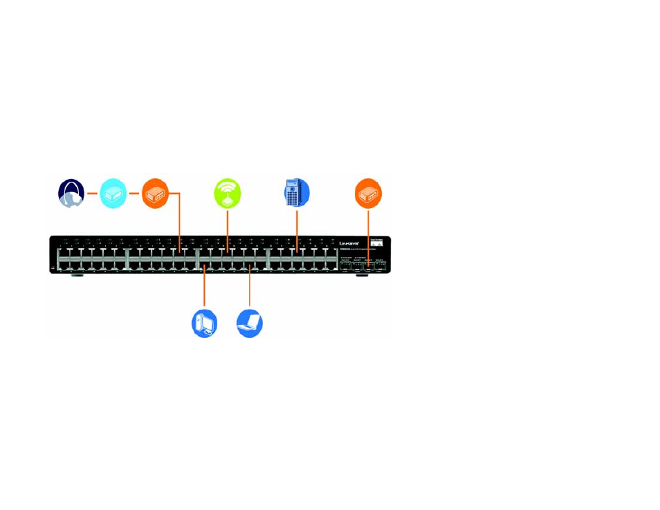 Chapter 3: connecting the switch, Overview | Linksys SRW2024 User Manual | Page 24 / 134