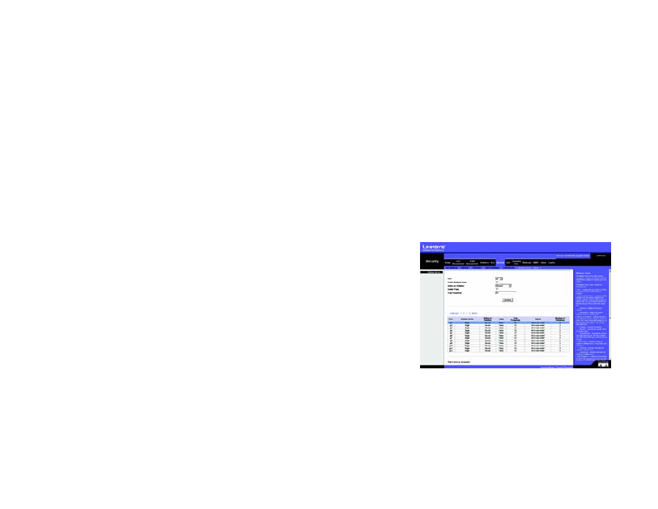 Security tab - multiple hosts | Linksys SRW2024 User Manual | Page 71 / 134