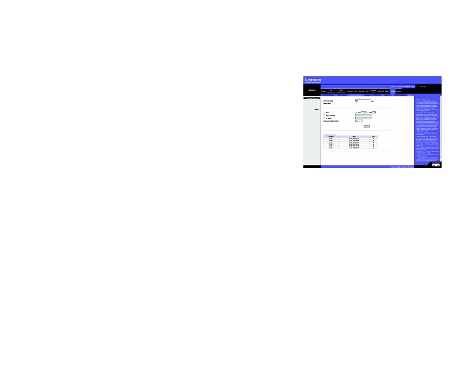 Admin tab - dynamic address | Linksys SRW2024 User Manual | Page 97 / 134