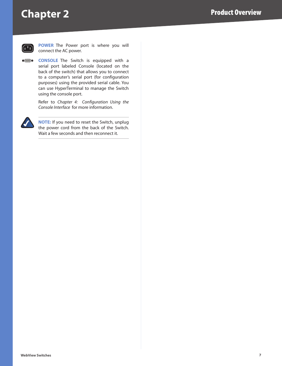 Chapter 2, Product overview | Linksys BUSINESS SERIES SRW224G4 User Manual | Page 14 / 96
