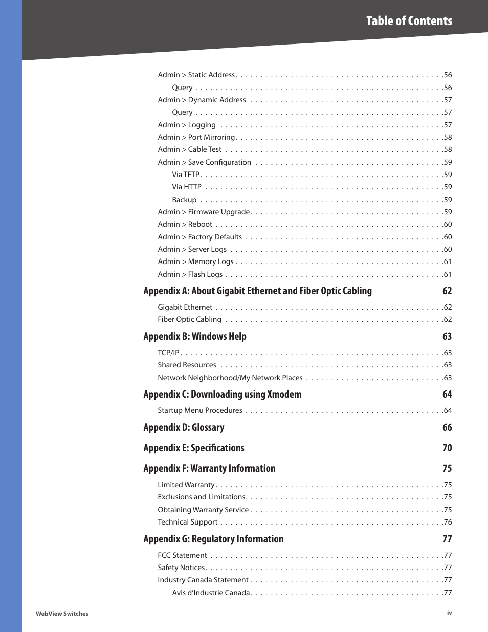 Linksys BUSINESS SERIES SRW224G4 User Manual | Page 6 / 96