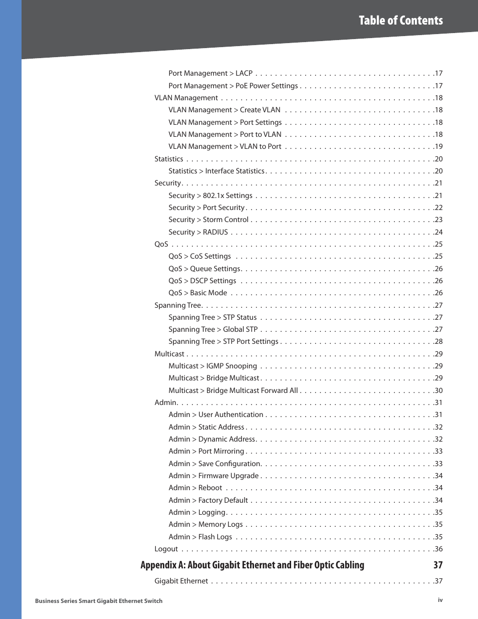 Linksys Business Smart Gigabit Ethernet Switch SLM2048 User Manual | Page 4 / 56