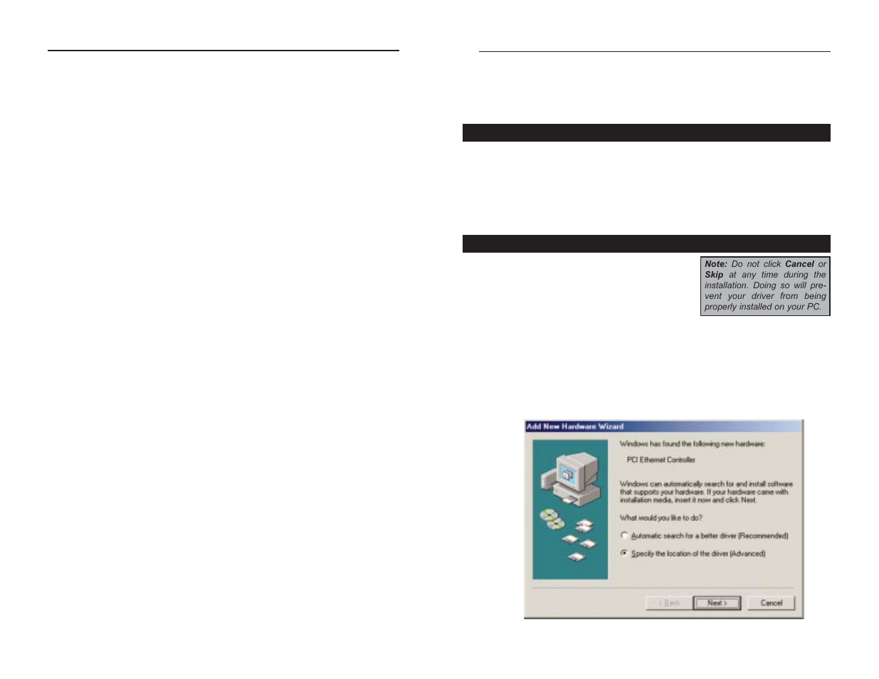 Windows millennium installation and setup | Linksys ETHERFAST 10/100 User Manual | Page 16 / 42