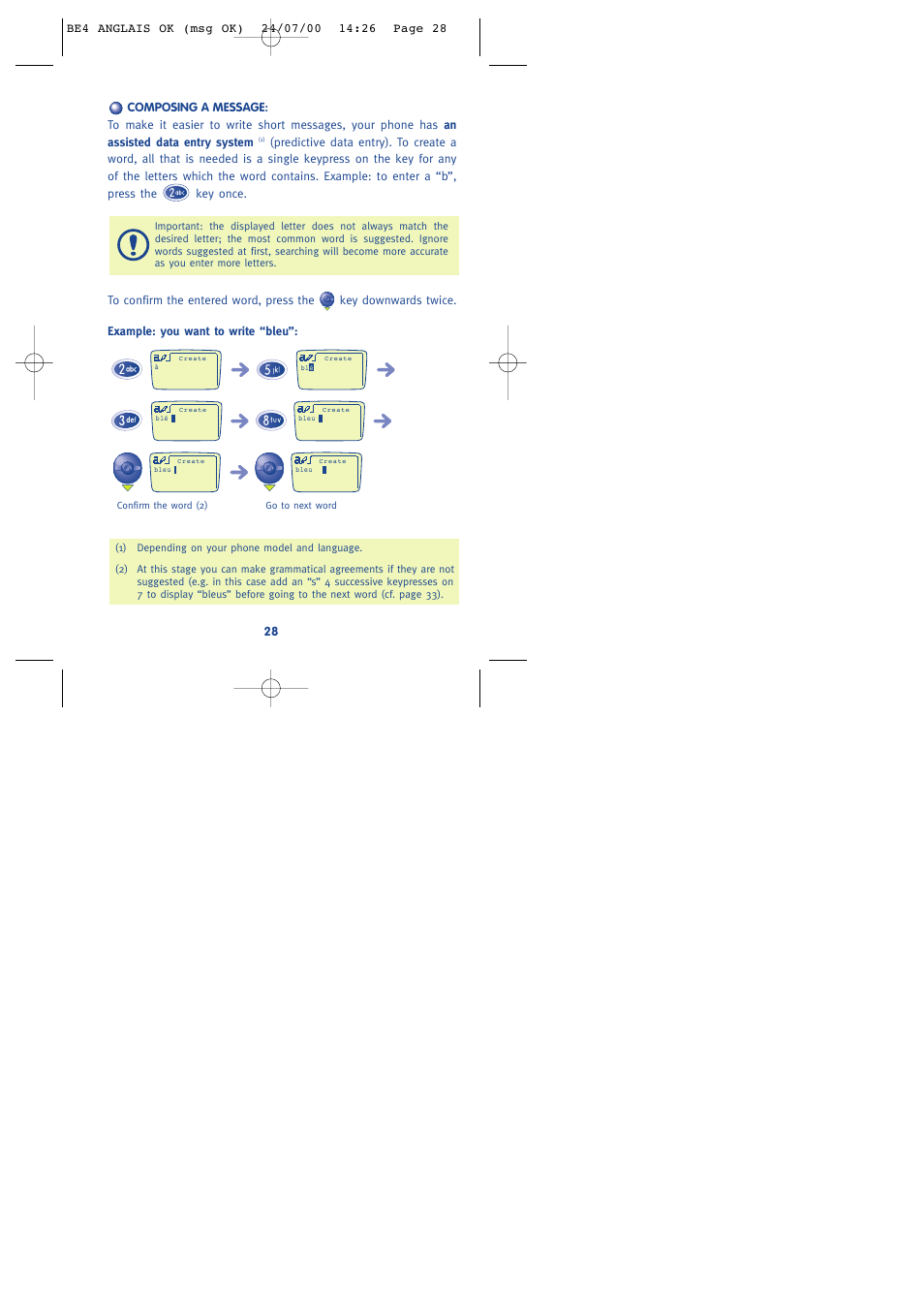 Alcatel One Touch 301 User Manual | Page 30 / 64