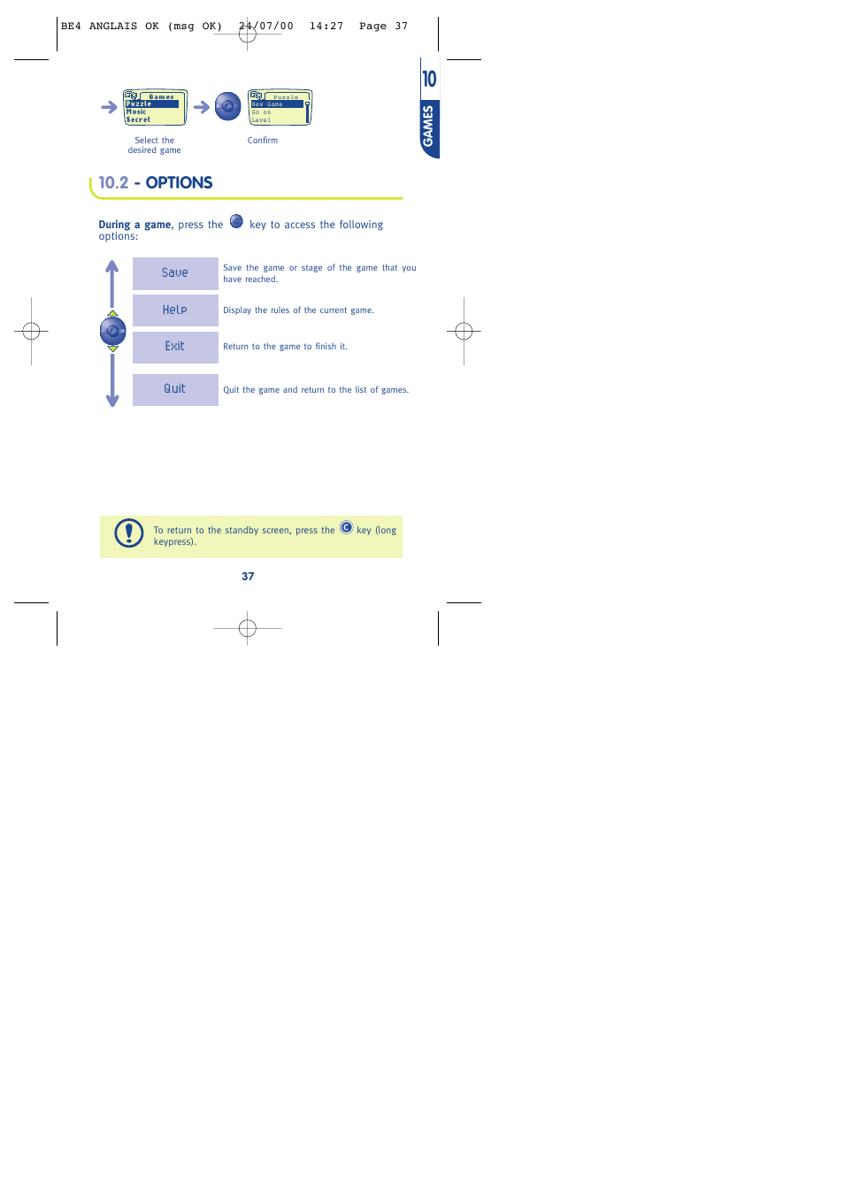 2 - options | Alcatel One Touch 301 User Manual | Page 39 / 64