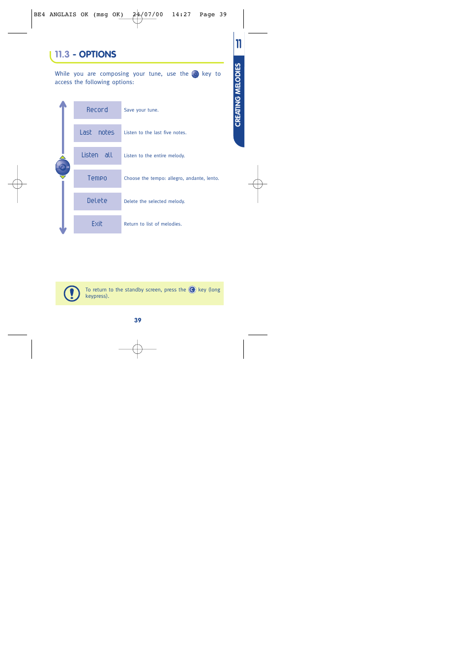 3 - options | Alcatel One Touch 301 User Manual | Page 41 / 64