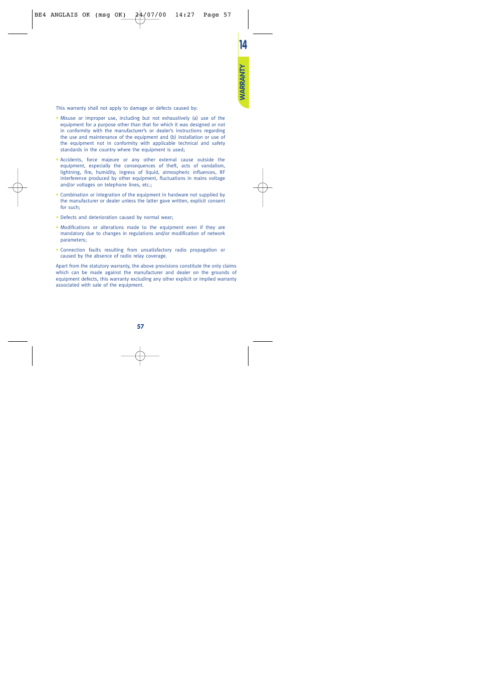 Alcatel One Touch 301 User Manual | Page 59 / 64
