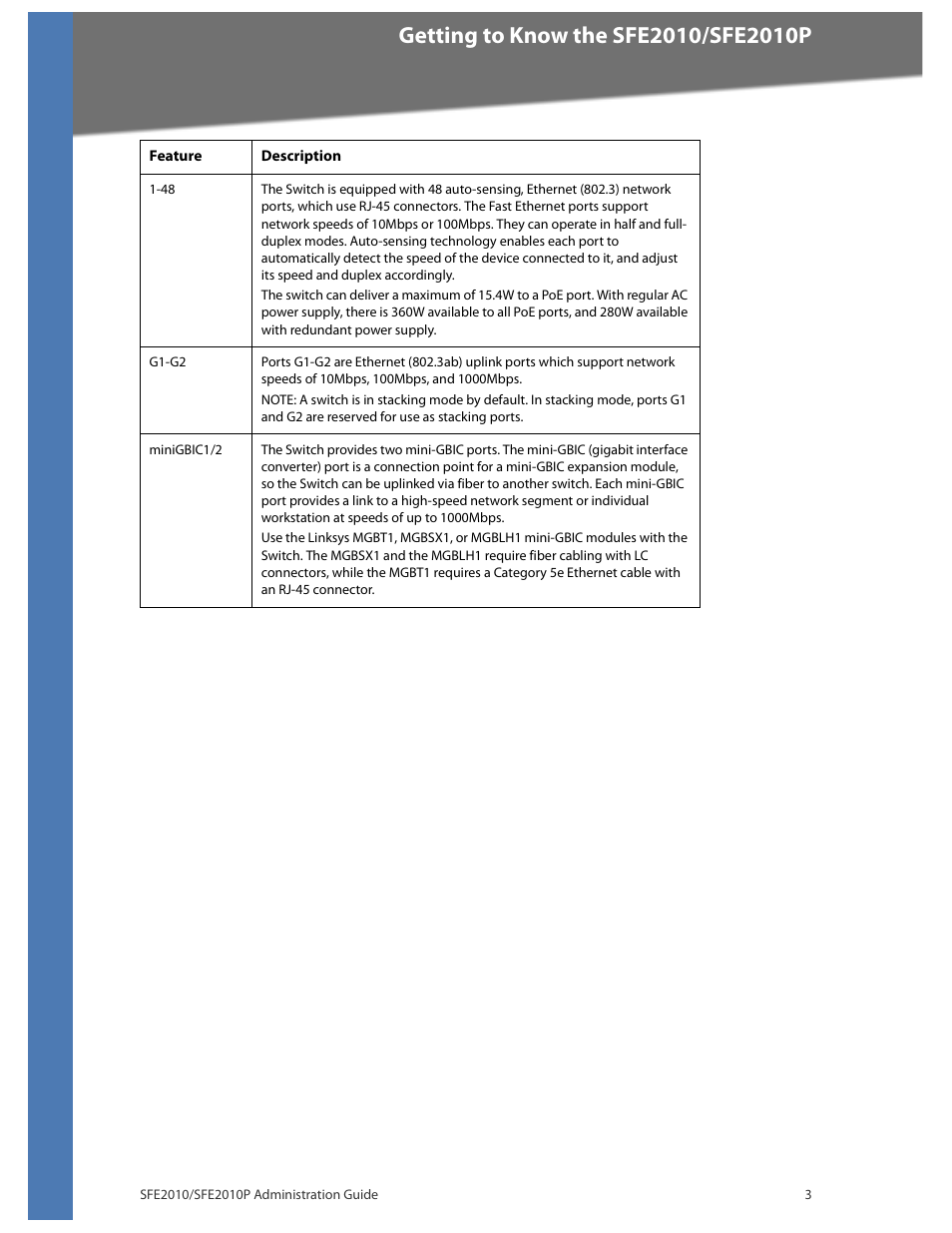 Linksys SFE2010 User Manual | Page 6 / 67