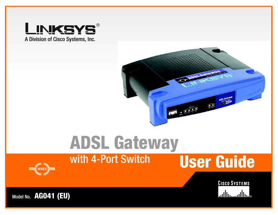 Linksys AG041 (EU) User Manual | 80 pages