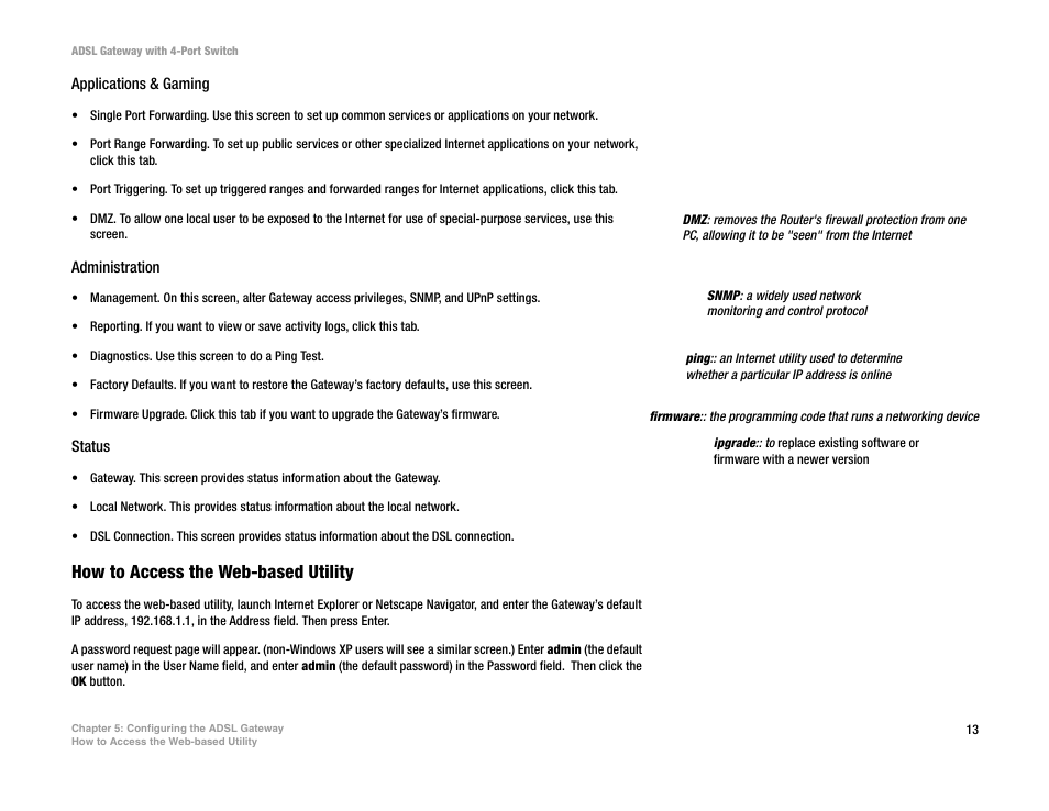 How to access the web-based utility | Linksys AG041 (EU) User Manual | Page 20 / 80