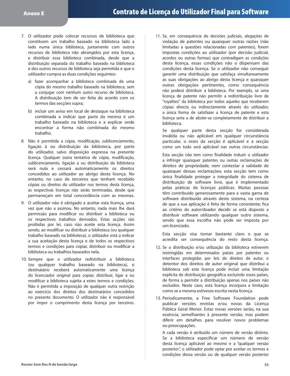 Anexo e | Linksys IWIRELESS-N WRT160N User Manual | Page 166 / 168