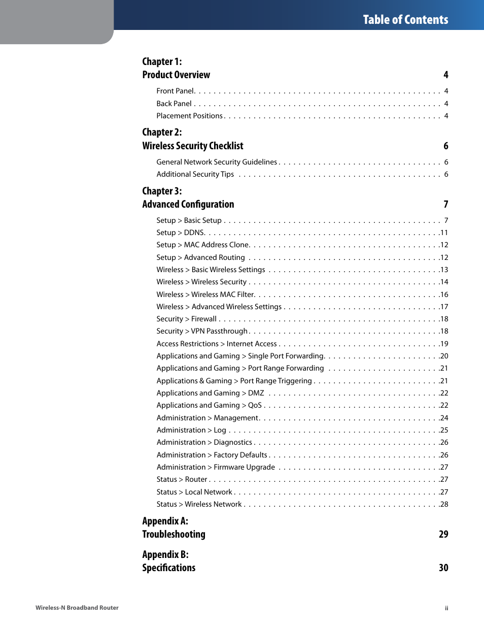 Linksys IWIRELESS-N WRT160N User Manual | Page 3 / 168