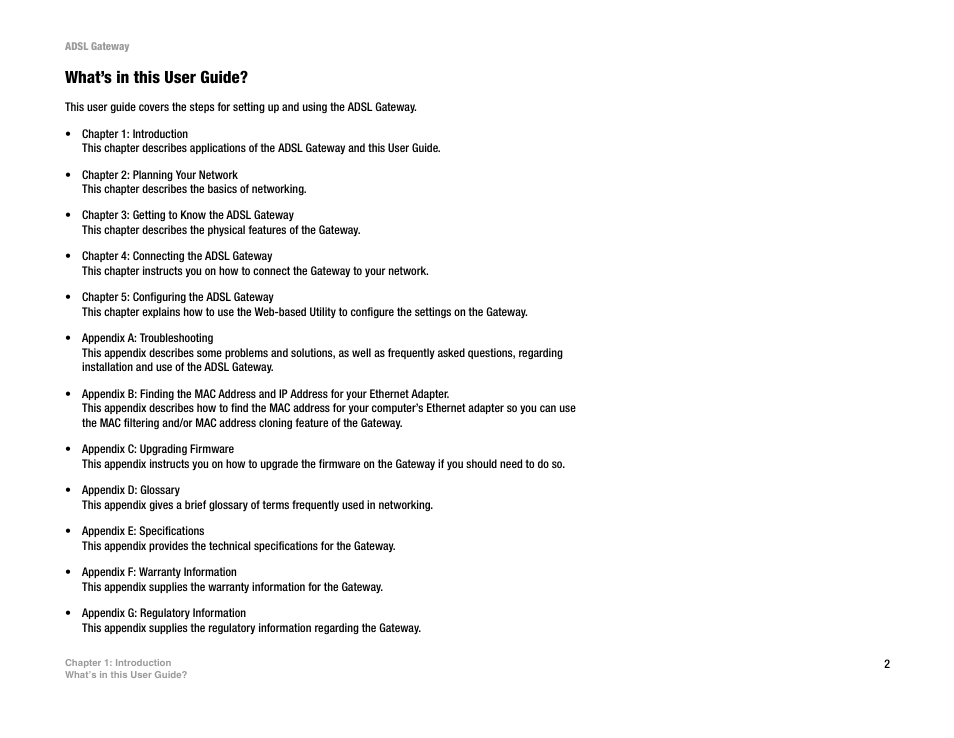 What’s in this user guide | Linksys AG300 User Manual | Page 8 / 78