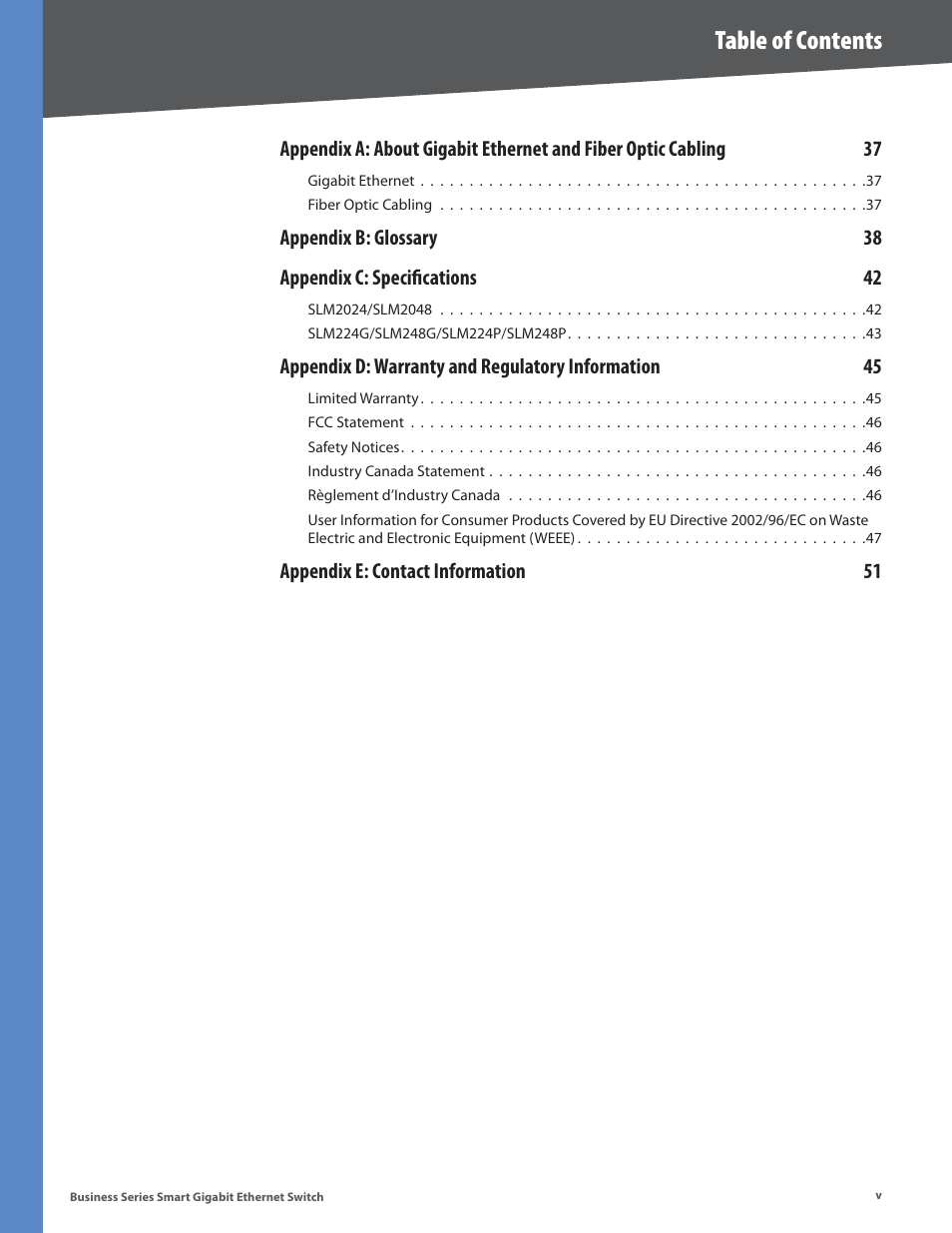 Linksys SLM248P User Manual | Page 5 / 56